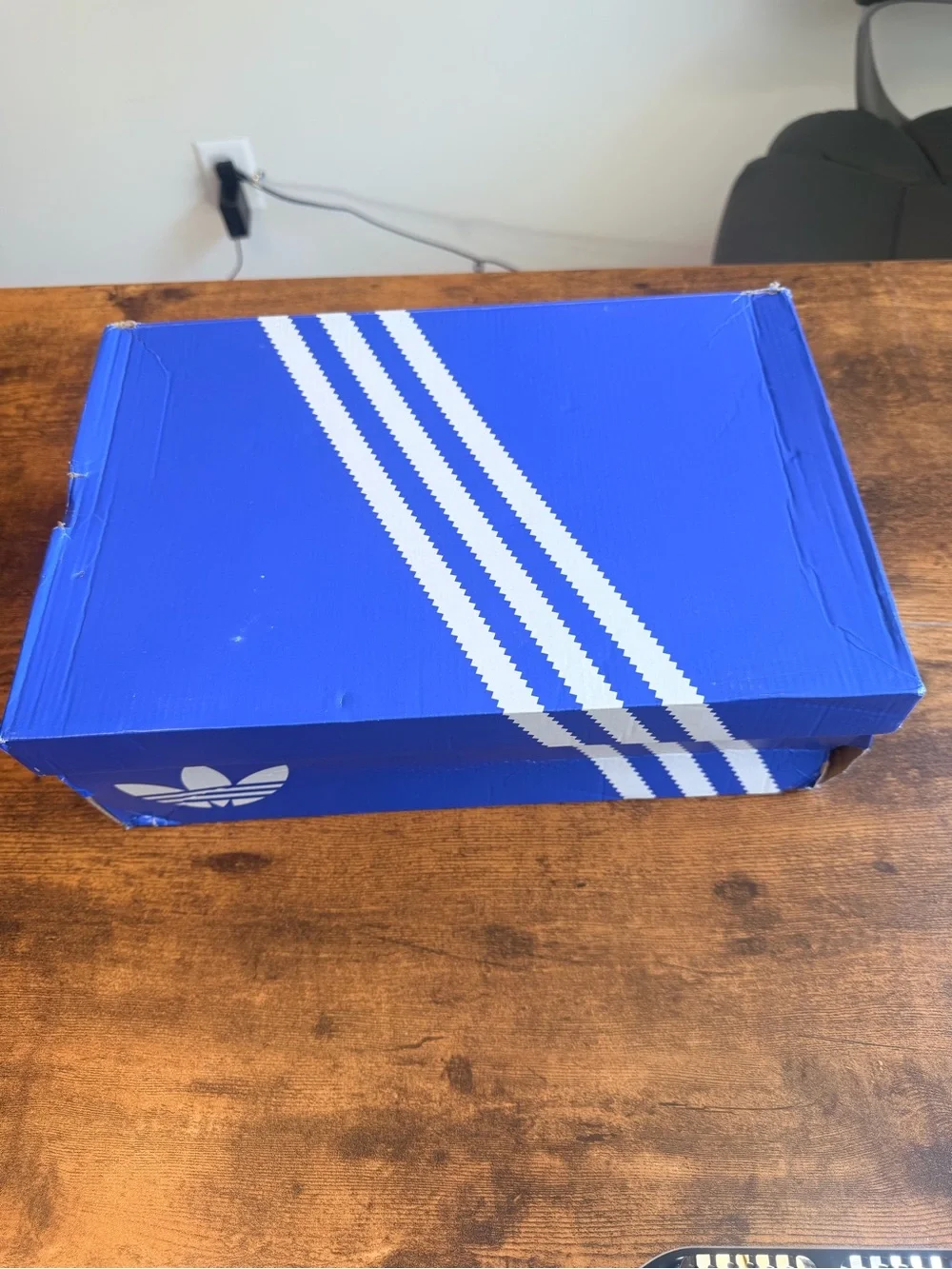 Adidas Men’s Superstar Sneakers - Light Blue with Pink Stripes 13M